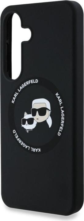 Image du produit Karl Lagerfeld Etui Silicone Double Heads And Circle MagSafe Samsung Galaxy S25 Plus czarny (Samsung Galaxy S25+)