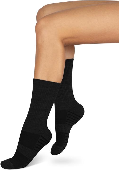 Immagine prodotto Normani 4 Trekkingwollsocken mit Polstersohle und Komfortbund (confezione da 4, 39 - 42)