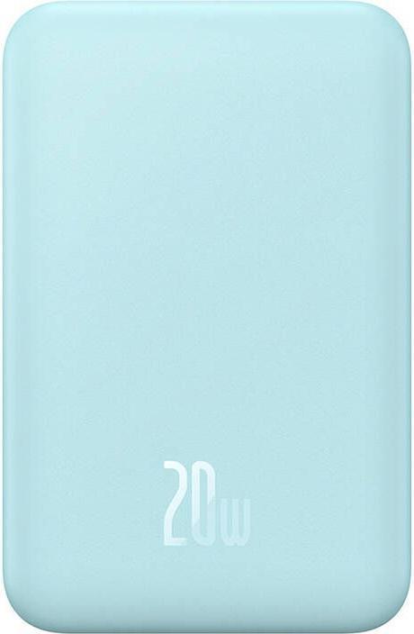 Actual product image Baseus mini power bank 5000mAh 20W + USB-C cable (20V/3A) - blue (5000 mAh, 20 W, 19.25 Wh)