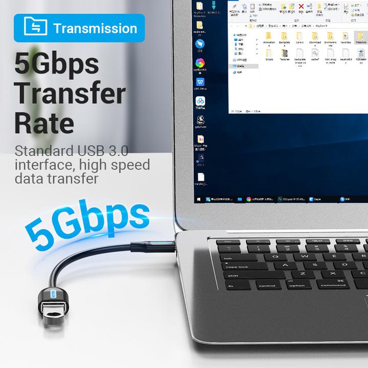 Immagine prodotto Vention USB C — USB A (0.15 m, USB 3.1)