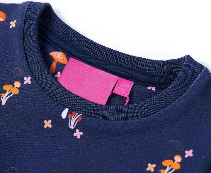Produktbild VidaXL Kinderkleid Marineblau 104,Material: 92 % Baumwolle. 8 (104)