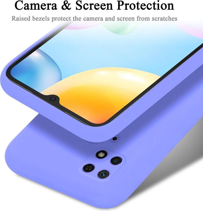 Productafbeelding Cadorabo TPU Liquid Silicone Hoesje Cover voor Xiaomi RedMi 10C / POCO C40 (Xiaomi Poco C40, Xiaomi Redmi 10C)