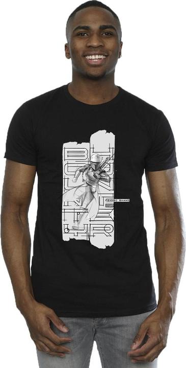 Actual product image Star Wars Mens The Book Of Boba Fett Fennec Illustration T-Shirt (XXL)