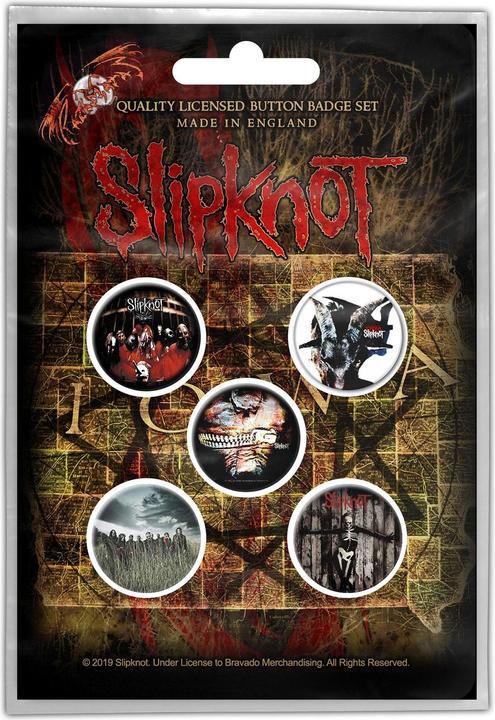 Immagine prodotto Slipknot Set di spille per album in plastica e metallo da 5 pezzi