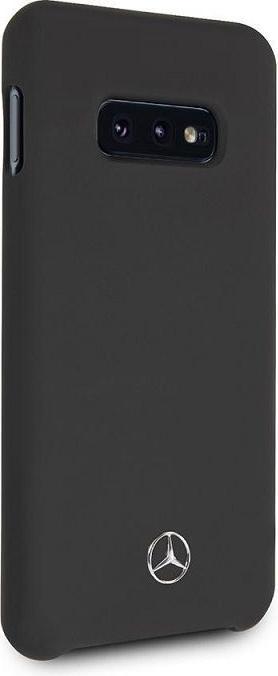 Image du produit Mercedes-Benz Backcover Housse de protection Samsung Galaxy S10 - Noir avec logo Mercedes métal (Samsung Galaxy S10)