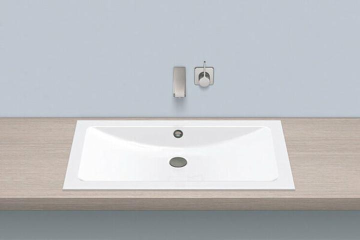 Produktbild Alape Einbaubecken EB.R800, rechteckig B: 800mm H: 121mm T: 450mm, 2203200000,weiss (450 mm, 800 mm)