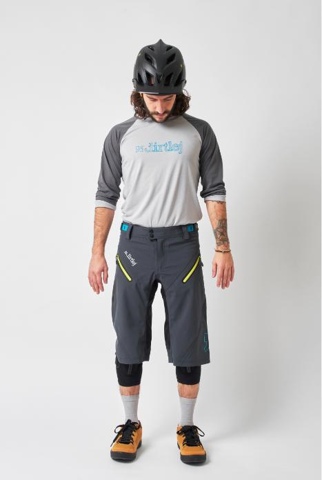 Produktbild dirtlej Trailscout Shorts Waterproof, blau/lime, M (M)