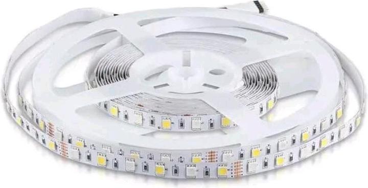 Actual product image V-TAC VT5050 LED Strip 5050 60 LED 12V IP20 RGB 3000K 5m (RGB, Warm white, 500 cm)
