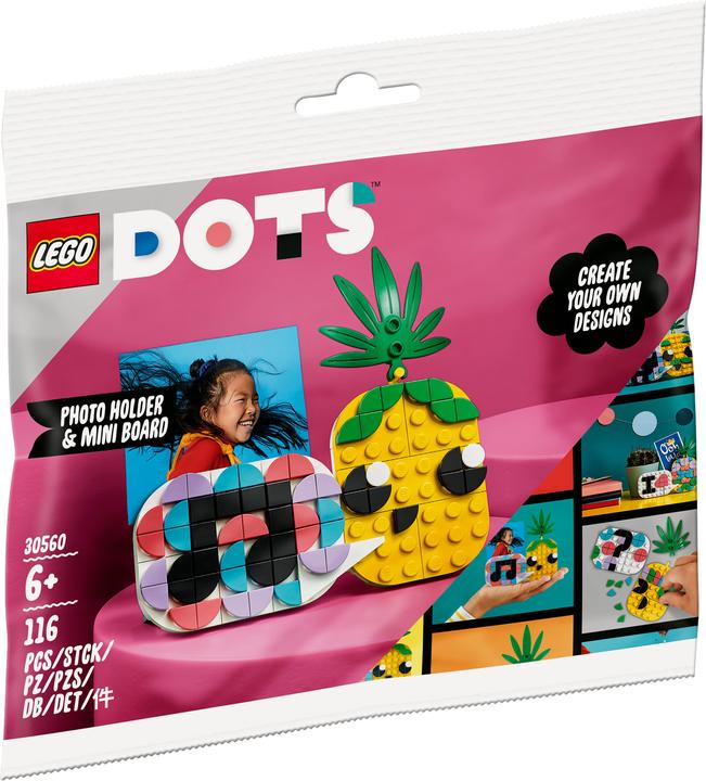 Actual product image LEGO 30560 Pineapple photo holder & mini chalkboard (30560, LEGO Dots)