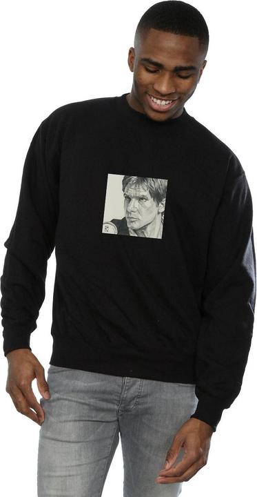 Actual product image Star Wars Mens Han Solo Drawing Sweatshirt (XXL)