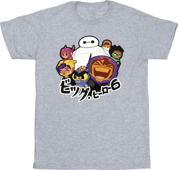 Disney Big Hero 6 Baymax Group Manga TShirt (L)