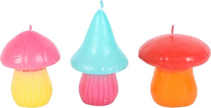 Actual product image Something Different Funky Fungi Mushroom Candles (Pack of 3) (3 pcs.)