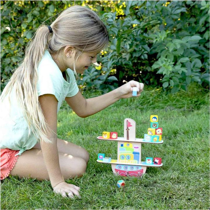 Actual product image Ses Wooden balance boat (Dutch, English, German, French)