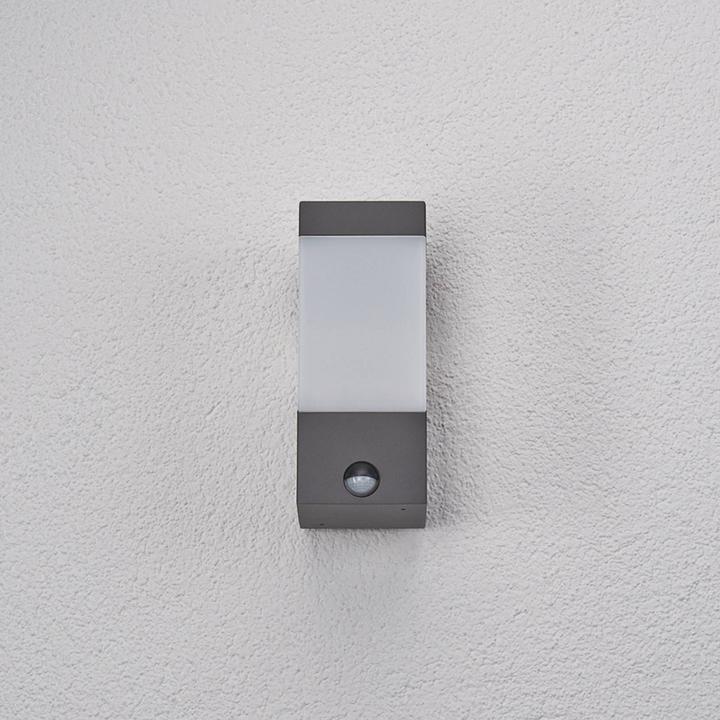 Image du produit Lucande Applique murale d'extérieur Kiran avec détecteur de mouvement (790 lm, E27, IP44)