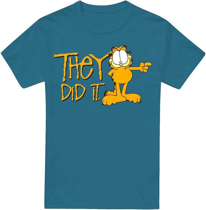 Actual product image Garfield Mens They Did It T-Shirt (M)