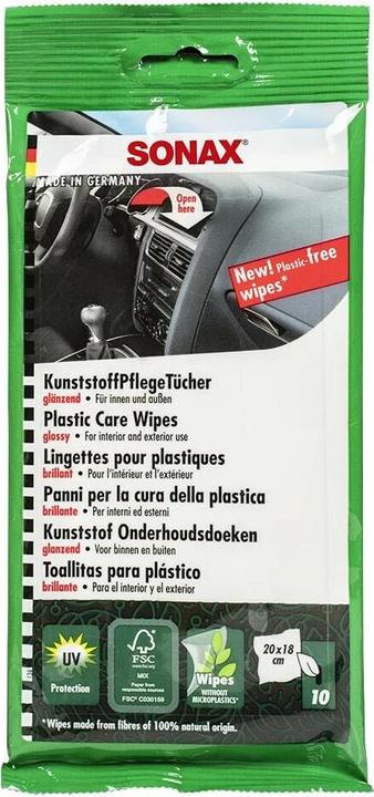 Sonax Chiffons d'entretien pour plastique "brillant", sachet de 10 pces