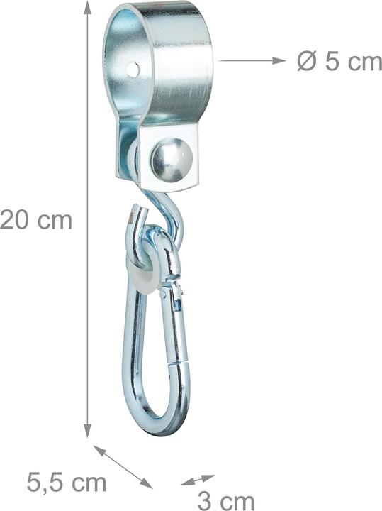 Actual product image Relaxdays 2x swing hooks