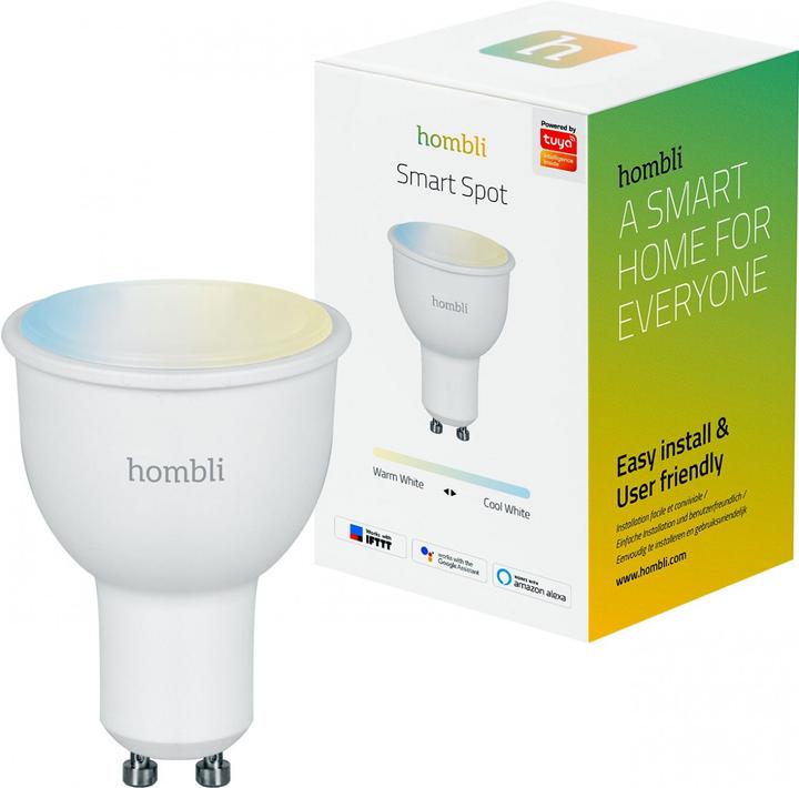 Productafbeelding Hombli Smart Spot (4.5W) CCT Duo Pack (GU10, 4.50 W, 350 lm, 2 x, F)