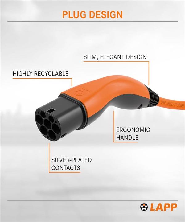 Immagine prodotto Lapp Mobility Cavo di ricarica (Tipo 2, 22 kW, 32 A, 3 m)