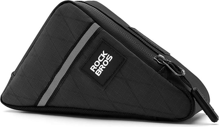 Actual product image Rockbros Triangle Bike Frame Bag 0.3l - Black (Frame bag)