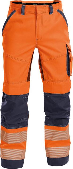Actual product image Dassy Summer high-visibility trousers Odessa neon orange/dark blue size 48 (42)