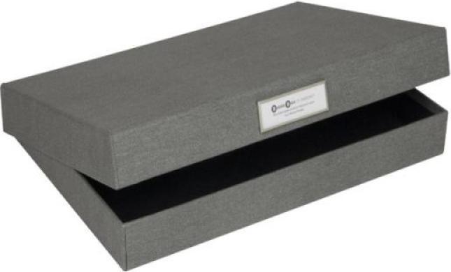 Image du produit Bigso Boîte Housse en lin Sven Anthracite