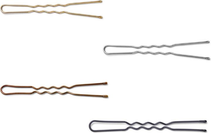 Immagine prodotto Trisa Forcine per capelli a forma di U ondulata 60 mm argento 250 pz. (250 pz.)