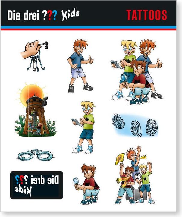 Produktbild DH-Konzept Die drei Fragezeichen Kids Tattoo Bogen