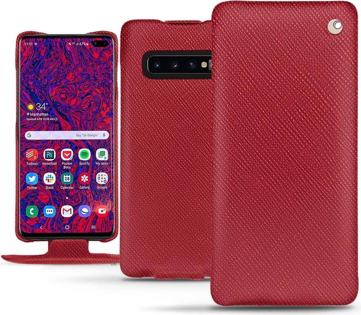 Actual product image Noreve Leather cover vertical (Samsung Galaxy S10+)