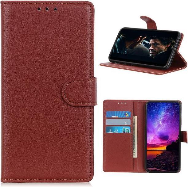Actual product image MU Classic Litchi Leather Bookcover Series (Nokia 3.4)