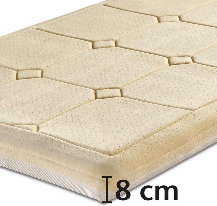Actual product image Bestschlaf Visko-Mineralschaum Klima-Wendeauflage Plus Spezial, Höhe 8 cm (80 x 200 cm)