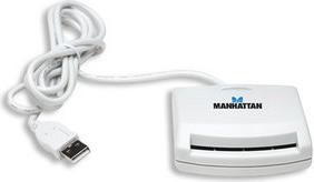 Productafbeelding Manhattan Smartcardlezer - USB - wit (USB)