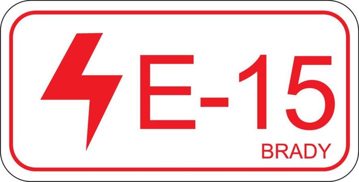 Productafbeelding Brady Labels voor energiebronnen, elektrisch gebied