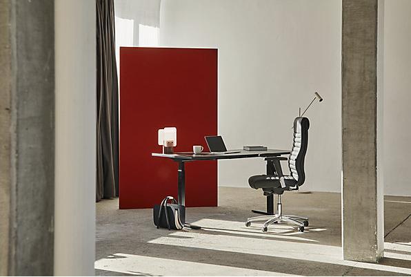 Image du produit Topstar Fauteuil de direction PRIME TIME 100, PT19TA80 cuir noir, piétement chromé