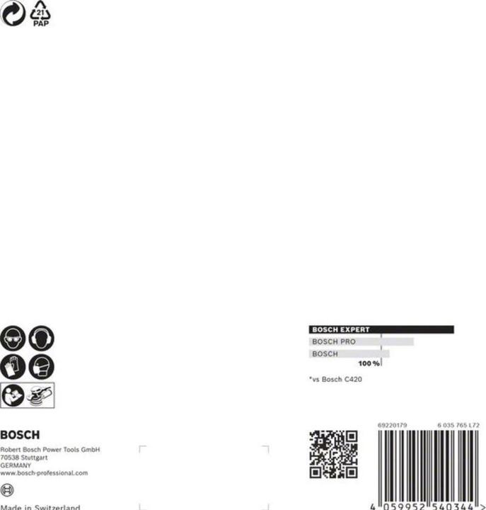 Productafbeelding Bosch Professional Zubehör Expert M480 Schuurnet voor vlakschuurmachine, 150 mm, G 320, 5 stuks (320)