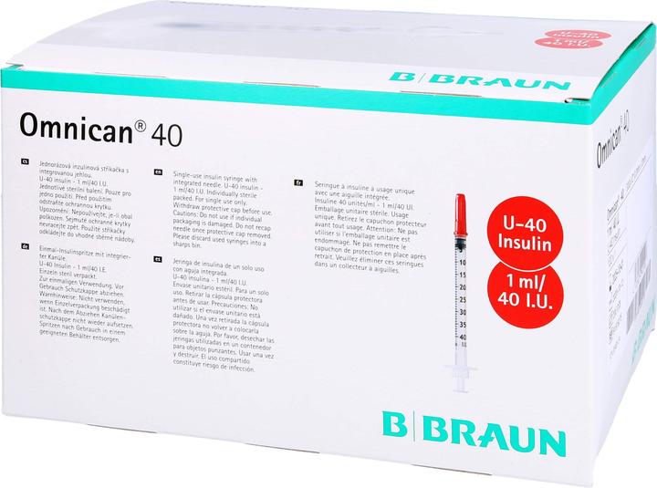 Produktbild B.Braun 40 Insulin U-40 1ml 0.3x12mm (Insulinspritze)
