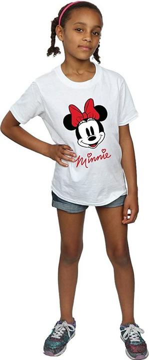 Actual product image Disney Girls Minnie Mouse Face Cotton T-Shirt (140, 146)