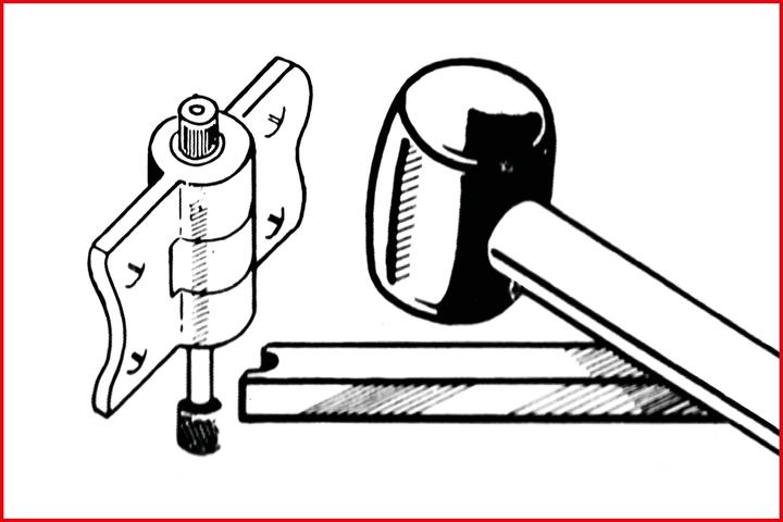 Produktbild KS Tools Türscharnier-Spannstift-Austreiber-Satz, 4-tlg