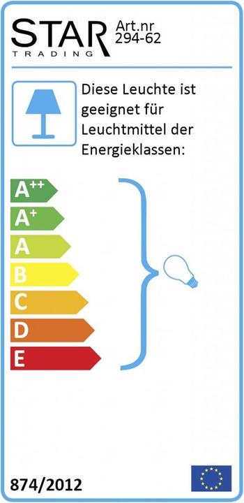 Energie-Label Star Trading Glaze (E27)