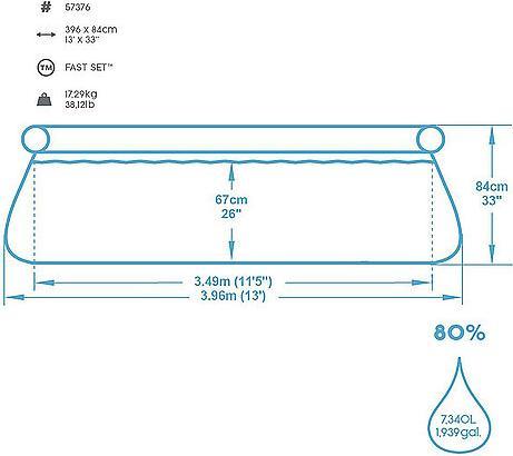 Immagine prodotto Bestway Fast Set (396 x 84 cm)