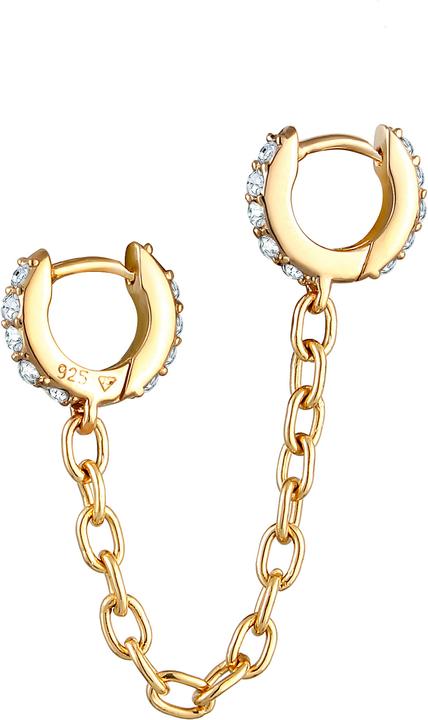 Image du produit Elli Creolen mit Kristallen (Argent Sterling)
