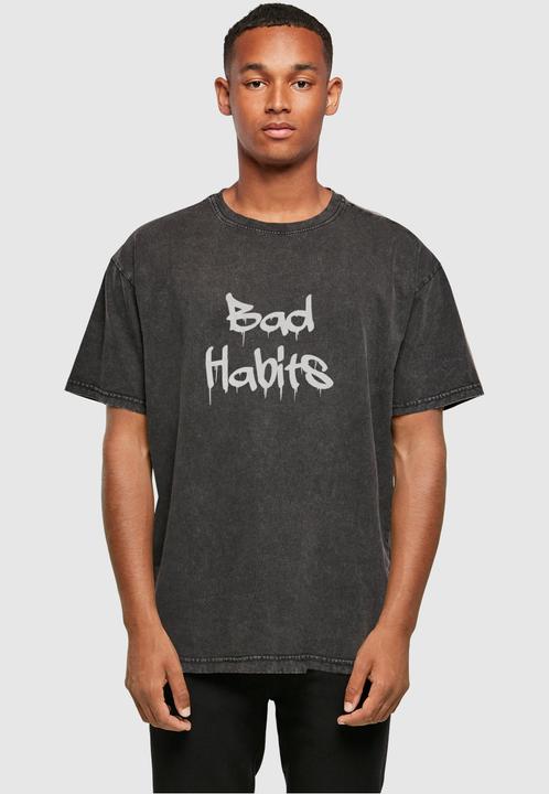 Produktbild Merchcode Bad Habits Acid Washed Heavy Oversized Tee - 112633 (3XL)