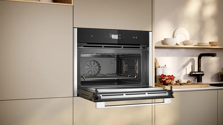 Actual product image Neff N 90, Built-in compact oven with microwave function, 60 x 45 cm, Stainless steel, C24MS31N0
