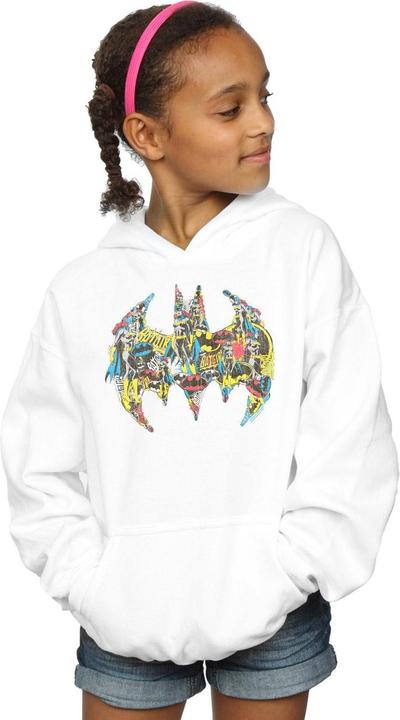 Immagine prodotto Batman Batgirl Logo Collage Felpa con Cappuccio Ragazze (128)
