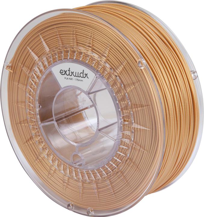 Immagine prodotto Extrudr PLA NX1 Gold 1,75 mm 2,500 g (PLA, 1.75 mm, 2.50 g, Oro)