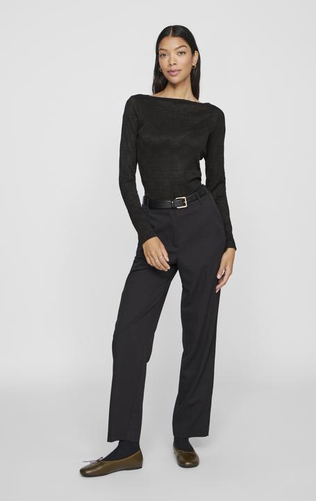 Actual product image Vila Boat-neck top with long sleeves (XS)