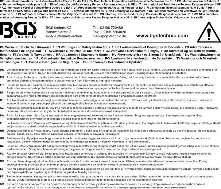 Image du produit BGS Caisse à outils pour électricien 118 pièces (118 pièces)