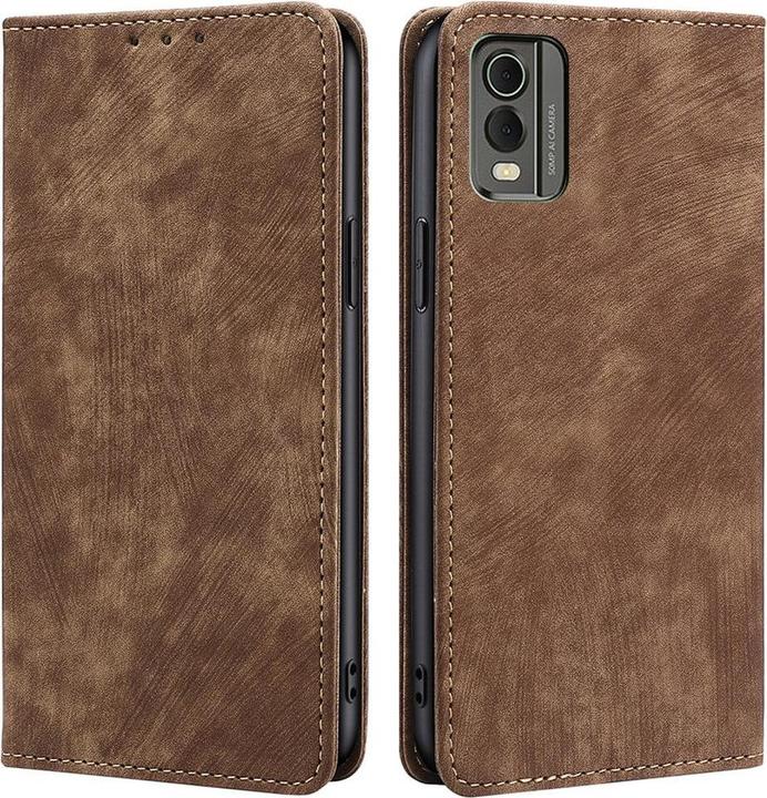 Actual product image Cover-Discount Nokia C32 - Case with RFID Blocker brown (Nokia C32)