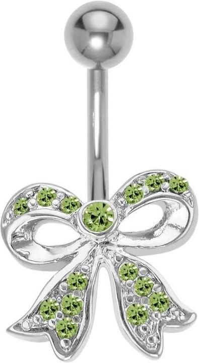 Actual product image Bijouteria Bellypiercing (Stainless steel, Crystal, Brass)