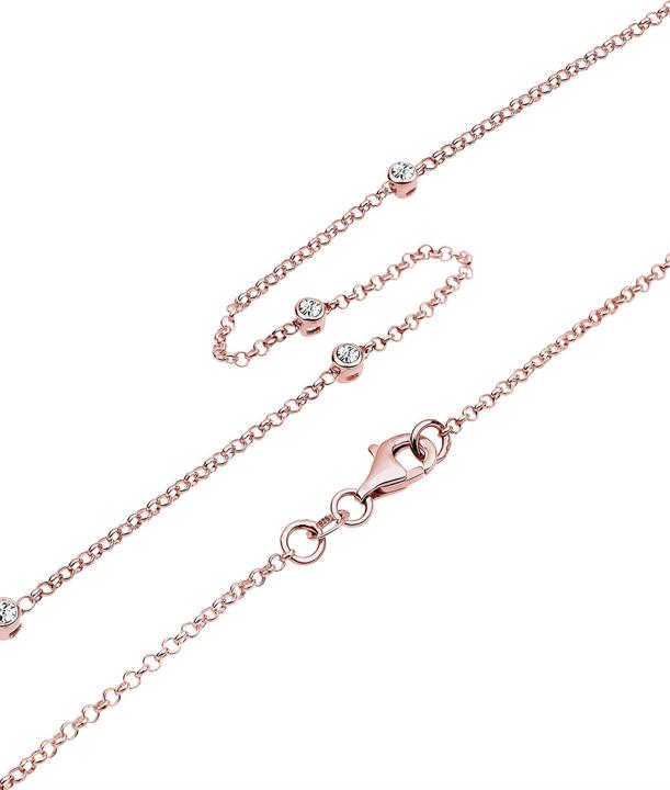 Produktbild Elli Halskette Solitär Basic Kristalle 925 Silber (925er Sterling Silber, Glaskristall, 45 cm)